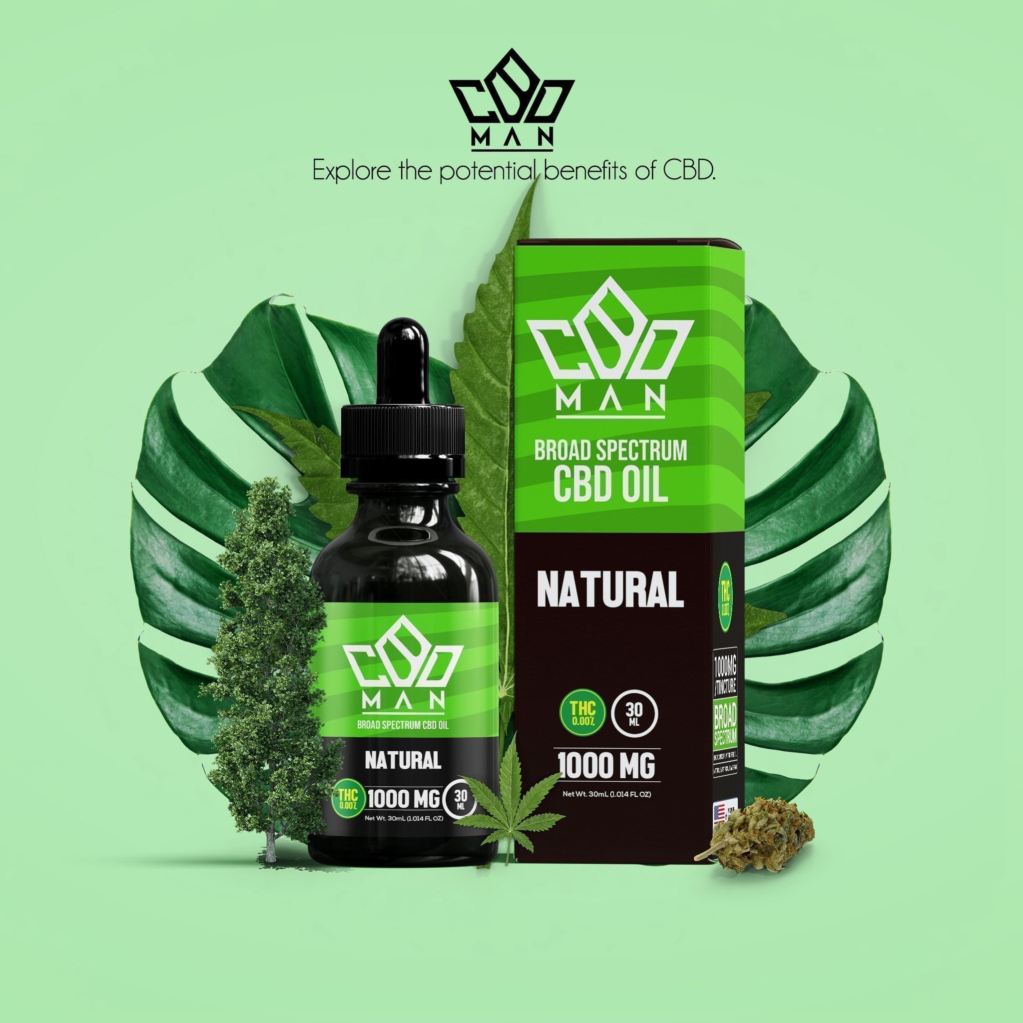 CBD MAN - CBD Oil - Natural - 1000mg
