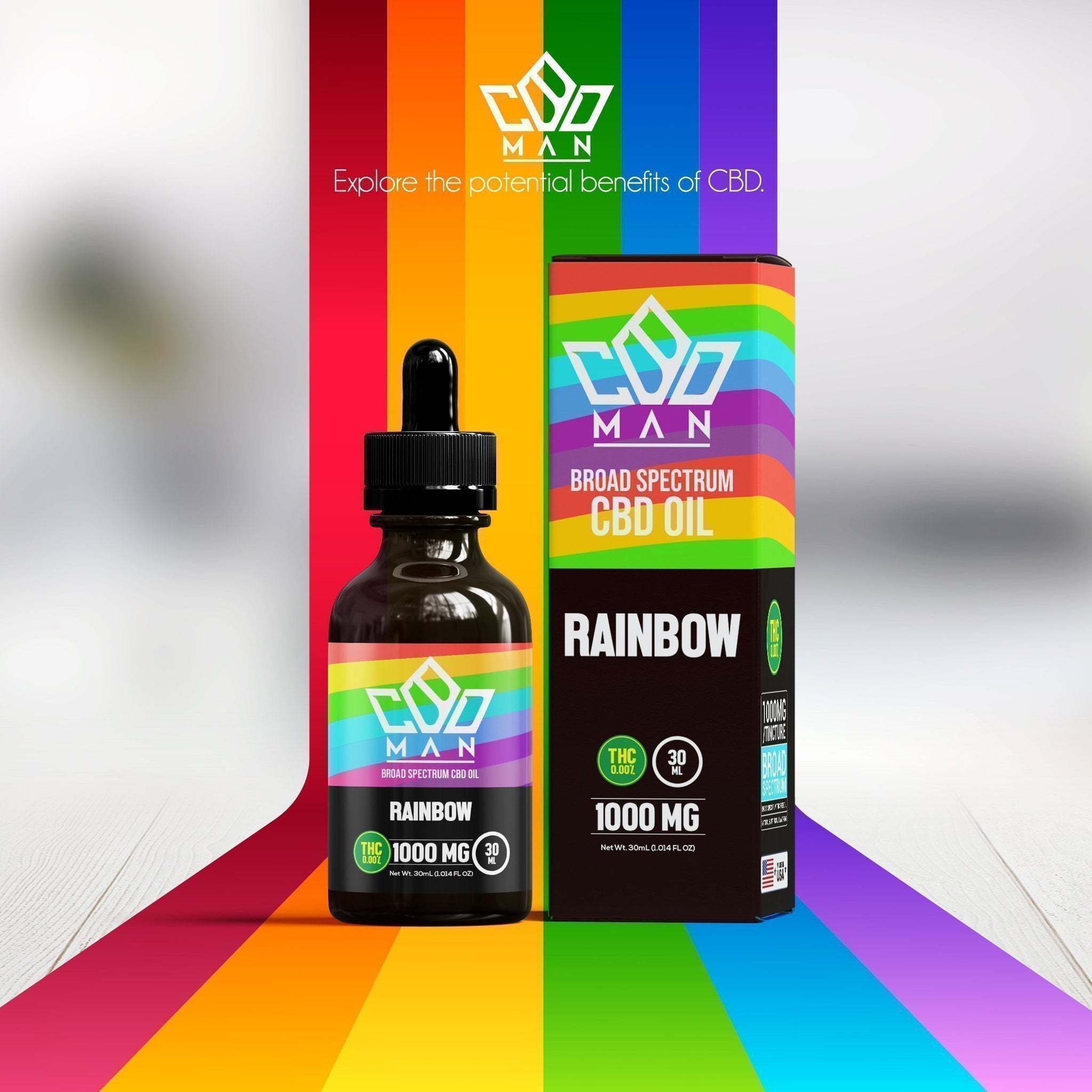 CBD MAN - CBD Oil - Rainbow - 1000mg