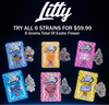 Litty 6 Strain Exotic Bundle ( 6 Grams Total )