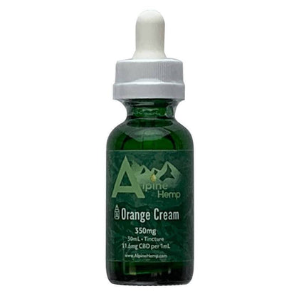 Alpine Hemp - CBD Tincture - Orange Cream - 350mg-1400mg-buy-CBD-online