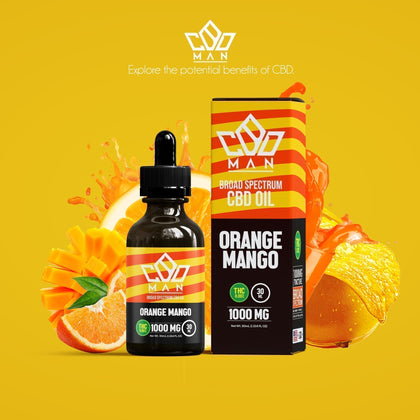CBD MAN - CBD Oil - Orange Mango - 1000mg-buy-CBD-online