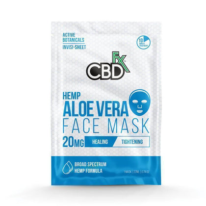 CBDfx - CBD Face Mask - Aloe Vera - 20mg-buy-CBD-online