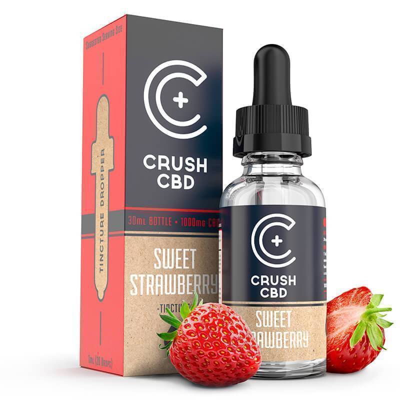 Crush CBD - CBD Tincture - Sweet Strawberry - 500mg-1000mg