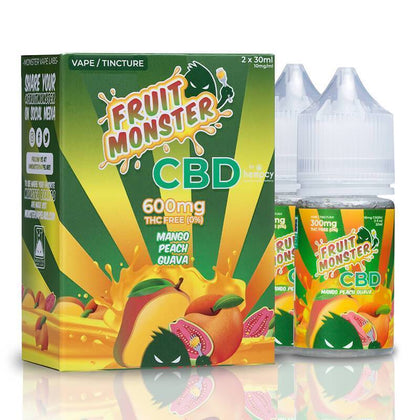 Fruit Monster CBD - CBD Vape - Mango Peach Guava - 600mg-2400mg-buy-CBD-online