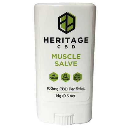 Heritage Hemp - CBD Topical - Muscle Salve Stick - 100mg-buy-CBD-online