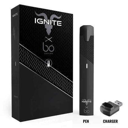 Ignite CBD - CBD Device - Black Soft Touch Rechargeable Vape Pen-buy-CBD-online