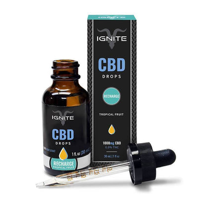 Ignite CBD - CBD Tincture - Tropical Fruit Drops - 1000mg-buy-CBD-online