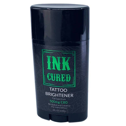 Ink Cured - CBD Topical - Tattoo Brightener Stick - 500mg-buy-CBD-online