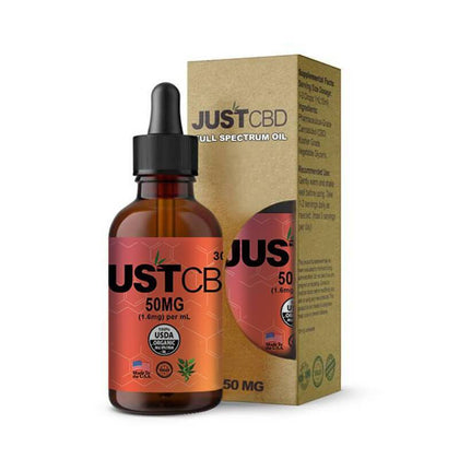 JustCBD - CBD Tincture - Full Spectrum Oil - 50mg-1500mg-buy-CBD-online