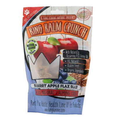 King Kalm - CBD Pet Edible - Blueberry Apple Flax Crunch - 120mg-buy-CBD-online