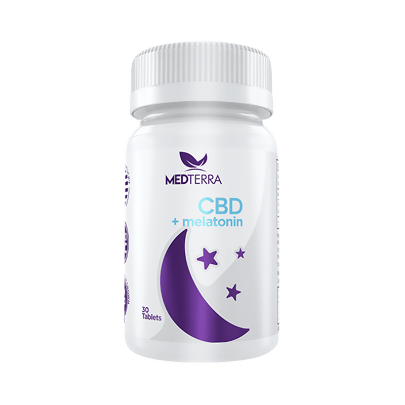 Medterra - CBD Tablets - Melatonin Sleep - 25mg