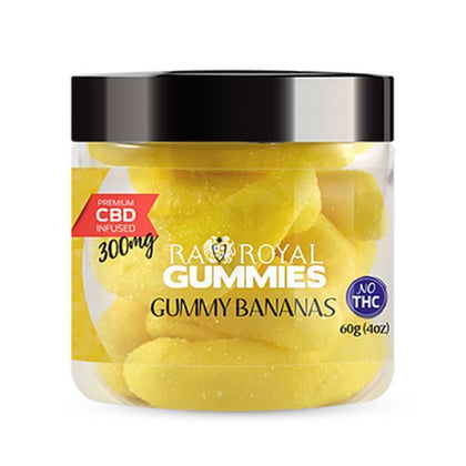 RA Royal CBD - CBD Edible - Gummy Bananas Gummies - 300mg-1200mg-buy-CBD-online