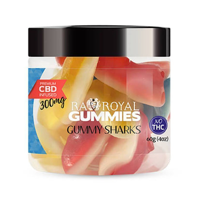 RA Royal CBD - CBD Edible - Gummy Sharks Gummies - 300mg-1200mg-buy-CBD-online