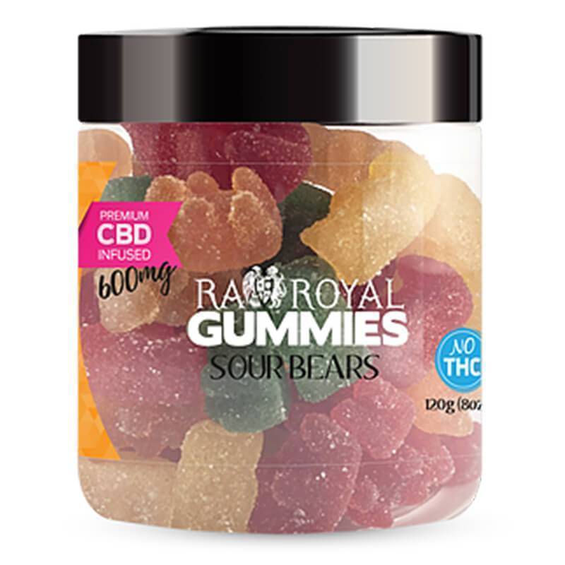 RA Royal CBD - CBD Edible - Sour Bears Gummies - 300mg-1200mg