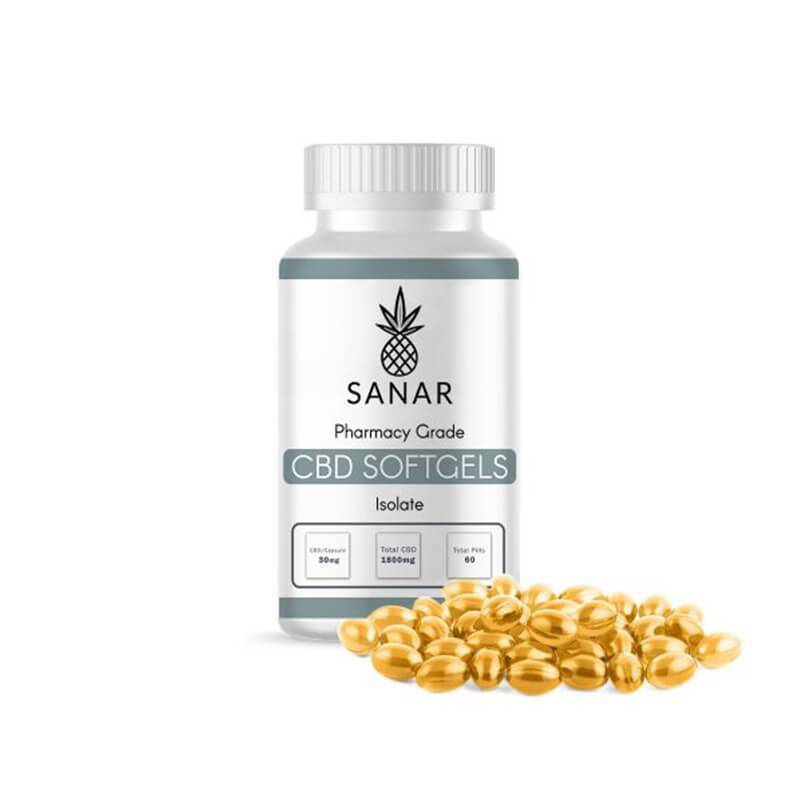 Sanar - CBD Soft Gel - Anxiety Isolate - 10mg-30mg