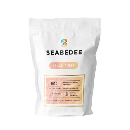 Seabedee - CBD Edible - Peach Rings - 10mg-buy-CBD-online