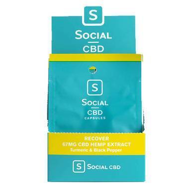 Social CBD - CBD Capsule - Recover Soft Gel 2 Pack - 33.3mg-buy-CBD-online