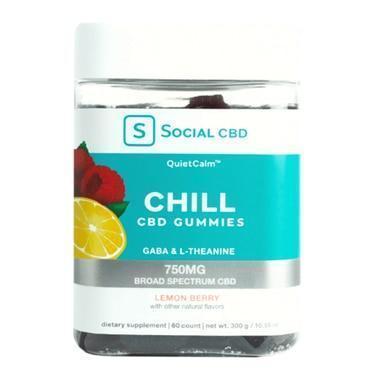 Social CBD - CBD Edible - Chill Broad Spectrum Lemon Berry Gummies - 750mg-buy-CBD-online