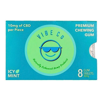 Vibe Co - CBD Edible - Icy Mint Chewing Gum - 10mg-buy-CBD-online