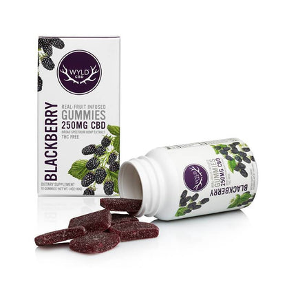 Wyld CBD - CBD Edible - Blackberry Gummies - 250mg-500mg-buy-CBD-online