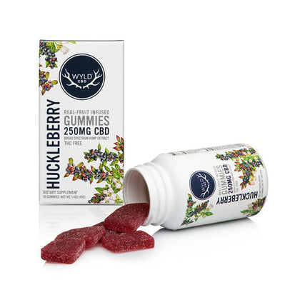 Wyld CBD - CBD Edible - Huckleberry Gummies - 250mg-500mg-buy-CBD-online