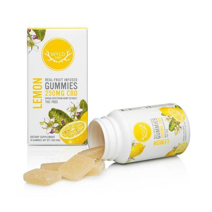 Wyld CBD - CBD Edible - Lemon Gummies - 250mg-500mg-buy-CBD-online